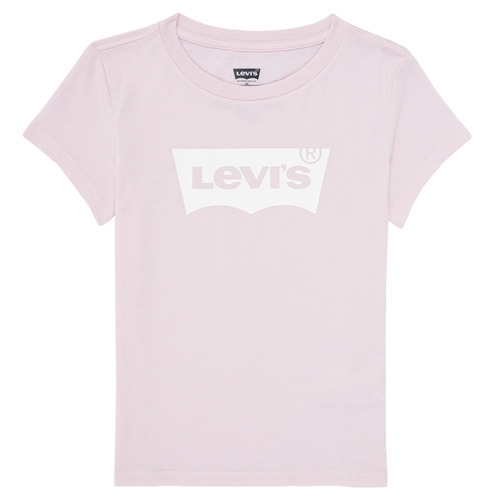 衣服 女孩 短袖体恤 Levi's 李维斯 BATWING TEE 玫瑰色 / 白色