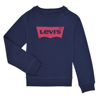 衣服 女孩 卫衣 Levi's 李维斯 BATWING CREWNECK SWEATSHIRT 海蓝色 / 红色