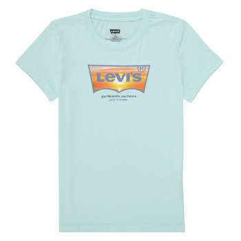 衣服 男孩 短袖体恤 Levi's 李维斯 SUNSET BATWING TEE 蓝色 / 橙色