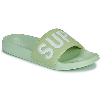 鞋子 女士 拖鞋 Superdry 极度干燥 Sandales De Piscine Véganes Core 绿色 / 白色