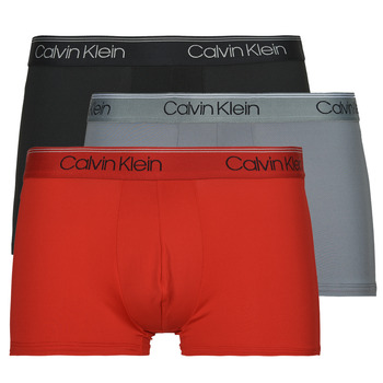 内衣 男士 拳击 Calvin Klein Jeans LOW RISE TRUNK 3PK X3 黑色 / 红色 / 灰色