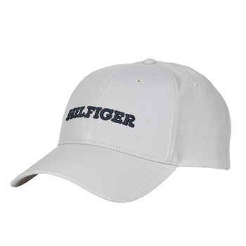 纺织配件 鸭舌帽 Tommy Hilfiger TH MONOTYPE CANVAS 6 PANEL CAP 白色