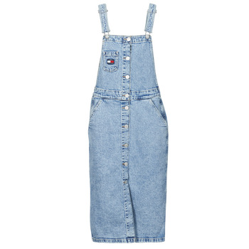 衣服 女士 短裙 Tommy Jeans DUNGAREE BF MIDI DRESS CG4114 蓝色