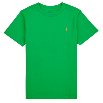 衣服 儿童 短袖体恤 Polo Ralph Lauren SS CN-TOPS-T-SHIRT 绿色 / 绿色