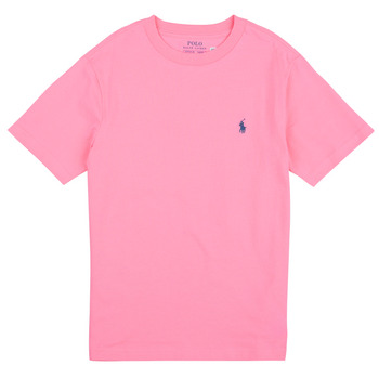 衣服 儿童 短袖体恤 Polo Ralph Lauren SS CN-TOPS-T-SHIRT 玫瑰色 / 粉色