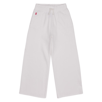 衣服 女孩 厚裤子 Polo Ralph Lauren SMLLPPPOPNT-PANTS-ATHLETIC 白色 / 玫瑰色