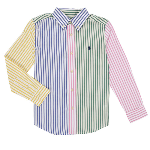 衣服 儿童 长袖衬衫 Polo Ralph Lauren LS BD PPC-SHIRTS-SPORT SHIRT 多彩