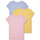 衣服 女孩 短袖体恤 Polo Ralph Lauren TEE BUNDLE-SETS-GIFT BOX SET 多彩