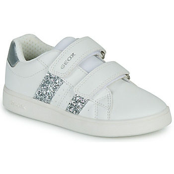 鞋子 女孩 球鞋基本款 Geox 健乐士 J ECLYPER GIRL 白色 / 银灰色