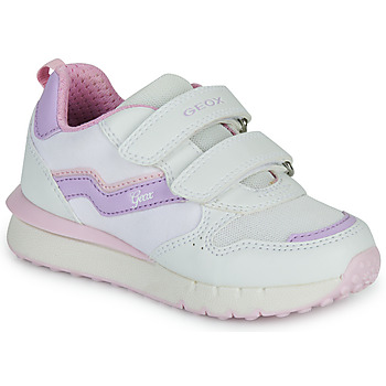 鞋子 女孩 球鞋基本款 Geox 健乐士 J FASTICS GIRL 白色 / 紫罗兰
