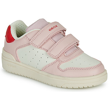 鞋子 女孩 球鞋基本款 Geox 健乐士 J WASHIBA GIRL 玫瑰色 / 白色