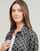 衣服 女士 衬衣/长袖衬衫 Michael by Michael Kors EMPIRE LOGO CAMP SHRT 黑色 / 白色