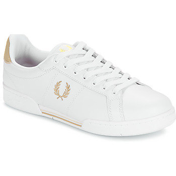 Fred Perry B722 Leather 白色 / 金色
