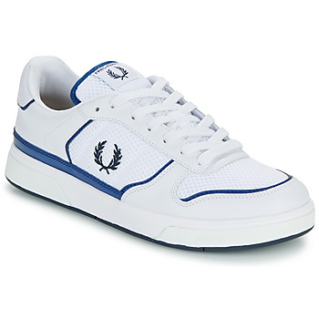 Fred Perry B300 Leather / Mesh 白色 / 蓝色
