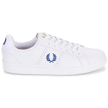 Fred Perry B721 Leather / Towelling 白色 / 蓝色