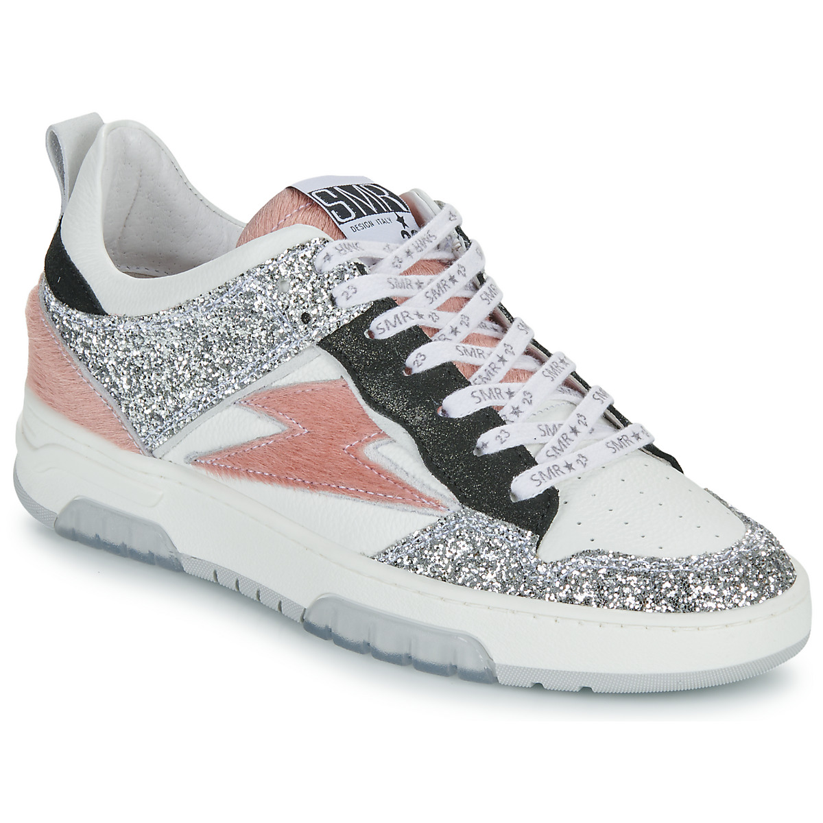 鞋子 女士 球鞋基本款 Semerdjian CHITA 白色 / 玫瑰色 / 银色