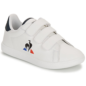 鞋子 儿童 球鞋基本款 Le Coq Sportif 乐卡克 COURTSET_2 KIDS 白色 / 海蓝色