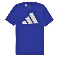 衣服 男孩 短袖体恤 Adidas Sportswear U TR-ES LOGO T 蓝色 / 白色