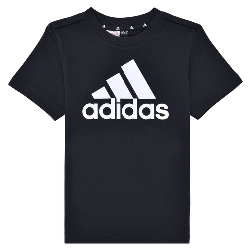 衣服 儿童 短袖体恤 Adidas Sportswear LK BL CO TEE 黑色 / 白色