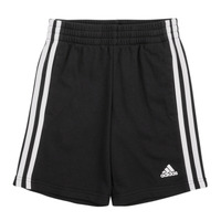衣服 儿童 短裤&百慕大短裤 Adidas Sportswear LK 3S SHORT 黑色 / 白色
