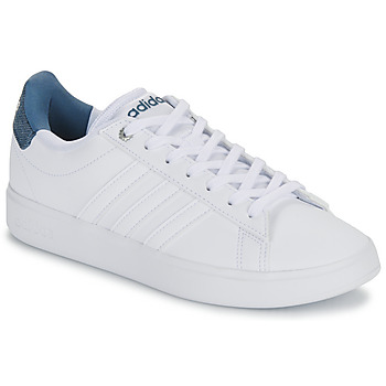 鞋子 女士 球鞋基本款 Adidas Sportswear GRAND COURT 2.0 白色 / 牛仔