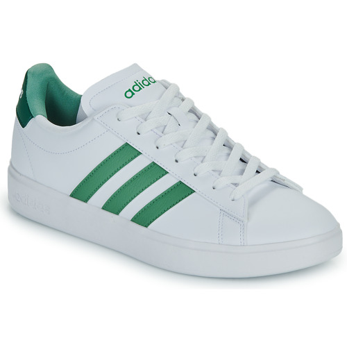 鞋子 男士 球鞋基本款 Adidas Sportswear GRAND COURT 2.0 白色 / 绿色