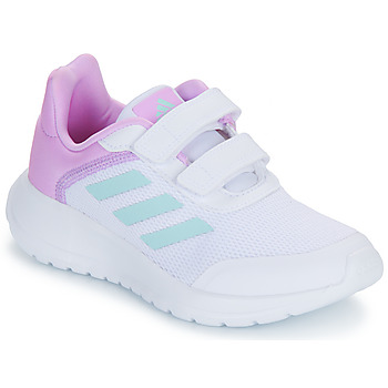 鞋子 女孩 球鞋基本款 Adidas Sportswear Tensaur Run 2.0 CF K 白色 / 玫瑰色
