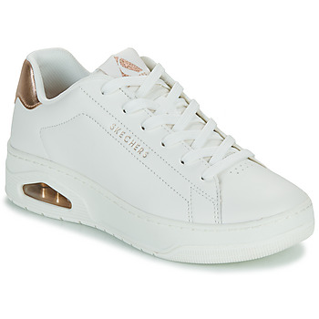 鞋子 女士 球鞋基本款 Skechers 斯凯奇 UNO COURT - COURTED AIR 白色 / 金色