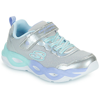 鞋子 女孩 球鞋基本款 Skechers 斯凯奇 LIGHTS: TWISTY GLOW 银灰色 / 蓝色 / 紫罗兰