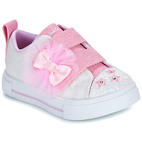 鞋子 女孩 球鞋基本款 Skechers 斯凯奇 TWINKLE SPARKS - GLITTER GEMS 白色 / 玫瑰色