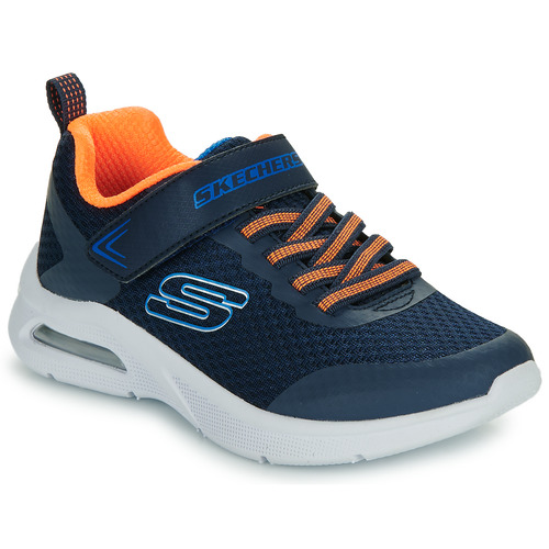 鞋子 男孩 球鞋基本款 Skechers 斯凯奇 MICROSPEC MAX - CLASSIC 蓝色 / 橙色
