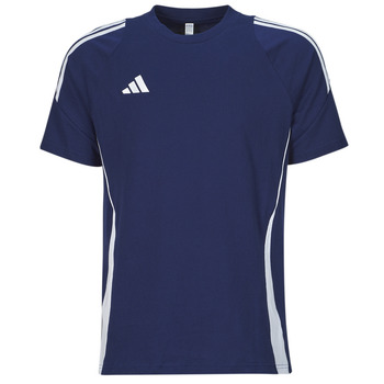 衣服 男士 短袖体恤 adidas Performance 阿迪达斯运动训练 TIRO24 SWTEE 海蓝色 / 白色