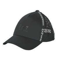 纺织配件 鸭舌帽 EA7 EMPORIO ARMANI UNISEX LOGO TAPE BASEBALL 黑色