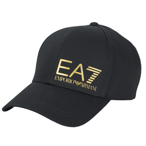 纺织配件 男士 鸭舌帽 EA7 EMPORIO ARMANI TRAIN CORE ID U LOGO CAP 黑色 / 金色