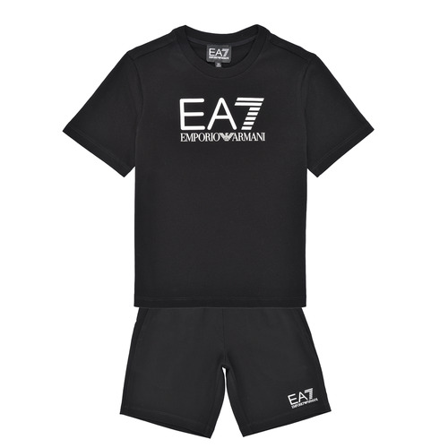 衣服 男孩 女士套装 EA7 EMPORIO ARMANI TUTA SPORTIVA 3DBV01 黑色 / 白色