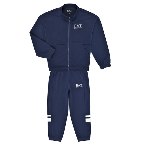 衣服 男孩 厚套装 EA7 EMPORIO ARMANI TUTA SPORTIVA 3DBV57 海蓝色 / 白色