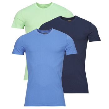 衣服 男士 短袖体恤 Polo Ralph Lauren S / S CREW-3 PACK-CREW UNDERSHIRT 蓝色 / 海蓝色 / 绿色
