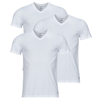 衣服 男士 短袖体恤 Polo Ralph Lauren S / S V-NECK-3 PACK-V-NECK UNDERSHIRT 白色 / 白色 / 白色