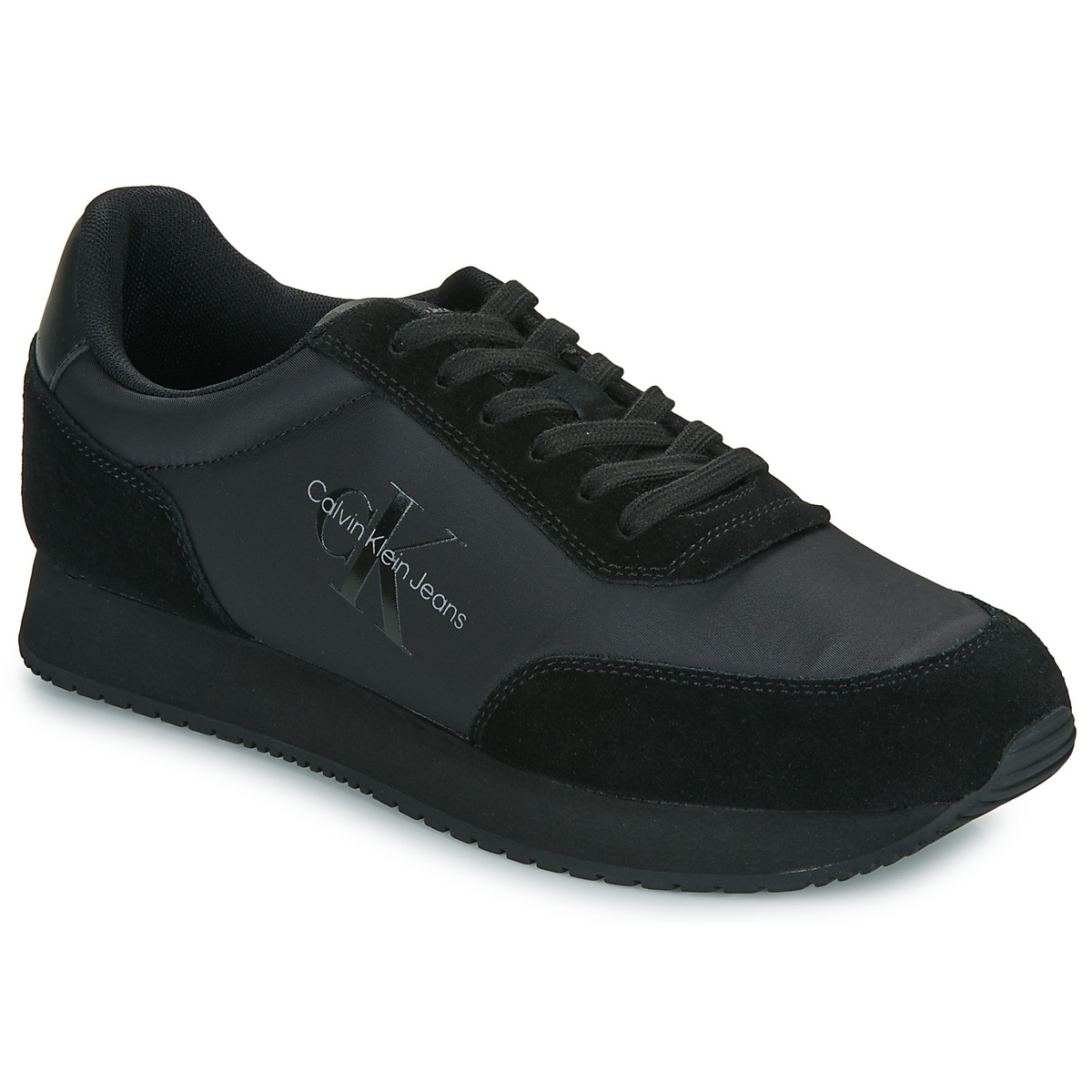 鞋子 男士 球鞋基本款 Calvin Klein Jeans RETRO RUNNER LOW LACEUP SU-NY 黑色