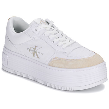 鞋子 女士 球鞋基本款 Calvin Klein Jeans BOLD PLATF LOW LACE MIX ML BTW 白色