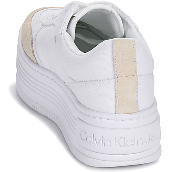 Calvin Klein Jeans BOLD PLATF LOW LACE MIX ML BTW 白色