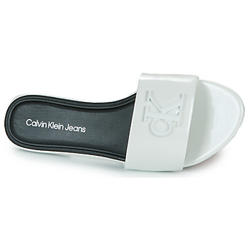 Calvin Klein Jeans FLAT SANDAL SLIDE MG MET 白色