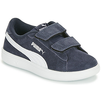 鞋子 男孩 球鞋基本款 Puma 彪马 SMASH 3.0 PS 海蓝色 / 白色