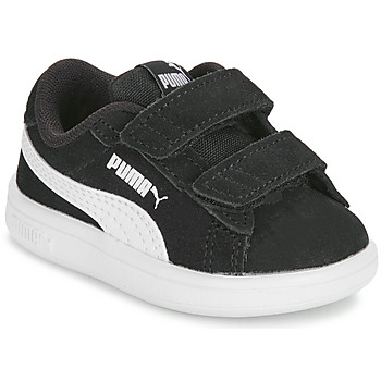 鞋子 男孩 球鞋基本款 Puma 彪马 SMASH 3.0 INF 黑色 / 白色