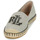 鞋子 女士 帆布便鞋 Lauren Ralph Lauren CAMERYN LOGO-ESPADRILLES-FLAT 米色 / 黑色