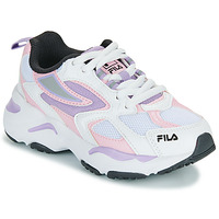 鞋子 女孩 球鞋基本款 Fila CR-CW02 RAY TRACER KIDS 白色 / 紫罗兰 / 玫瑰色