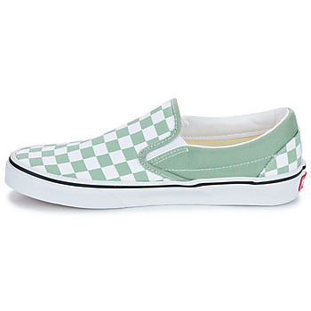 Vans 范斯 Classic Slip-On COLOR THEORY CHECKERBOARD ICEBERG GREEN 绿色