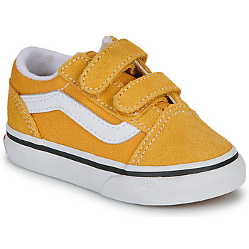 鞋子 儿童 球鞋基本款 Vans 范斯 Old Skool V COLOR THEORY GOLDEN GLOW 黄色