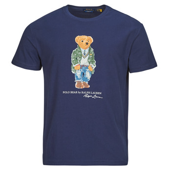 衣服 男士 短袖体恤 Polo Ralph Lauren T-SHIRT POLO BEAR AJUSTE EN COTON 海蓝色 / 熊 / 海军蓝 / Hrtg / 熊