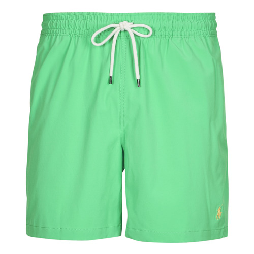 衣服 男士 男士泳裤 Polo Ralph Lauren MAILLOT DE BAIN UNI EN POLYESTER RECYCLE 绿色